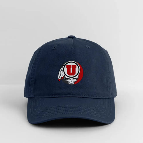 University of Utah Grateful Dead Stealie Dad Hat - navy