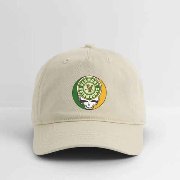 University of Vermont Grateful Dead Stealie Dad Hat - khaki