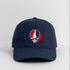 New Hampshire Map Stealie Grateful Dead Dad Hat - navy