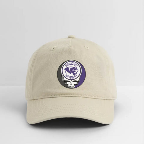 High Point University Stealie Grateful Dead Dad Hat - khaki