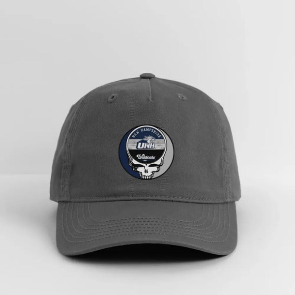 University of New Hampshire Grateful Dead Stealie Dad Hat - charcoal