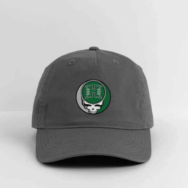 University of Hawaii Stealie Grateful Dead Stealie Dad Hat - charcoal