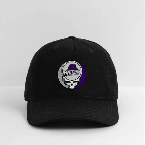 High Point University Panthers Stealie Grateful Dead Dad Hat - black