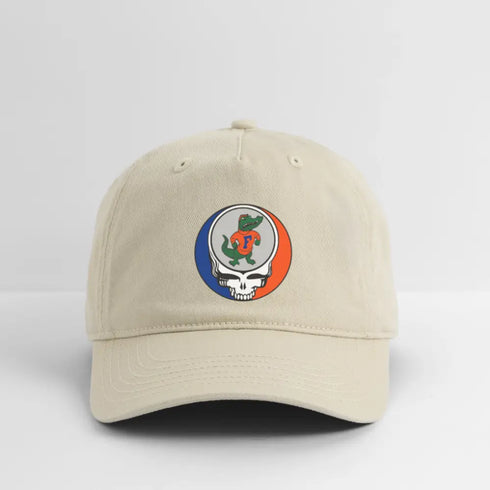 University of Florida Stealie Grateful Dead Stealie Dad Hat - khaki