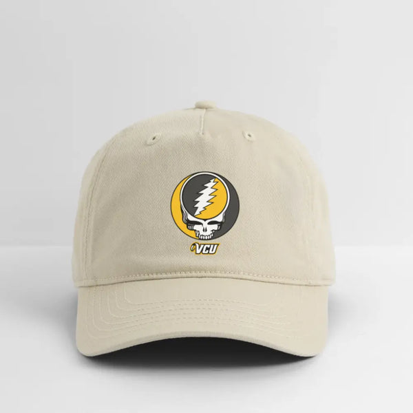 VCU Grateful Dead Stealie Dad Hat - khaki