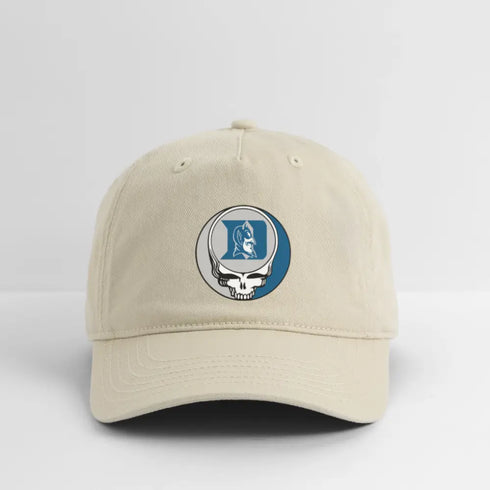 Duke University Grateful Dead Stealie Dad Hat - khaki