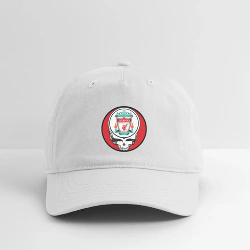 Liverpool Grateful Dead Stealie Dad Hat - white