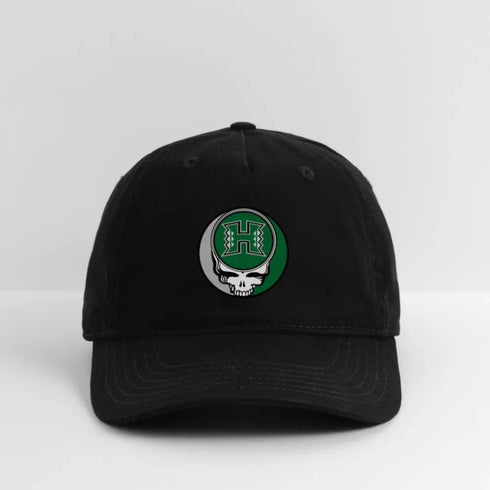 University of Hawaii Stealie Grateful Dead Stealie Dad Hat - black