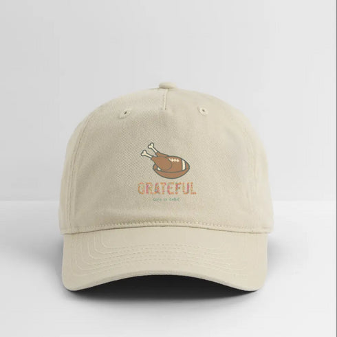 Life is dead. Turkey Day Grateful Dead Dad Hat - khaki