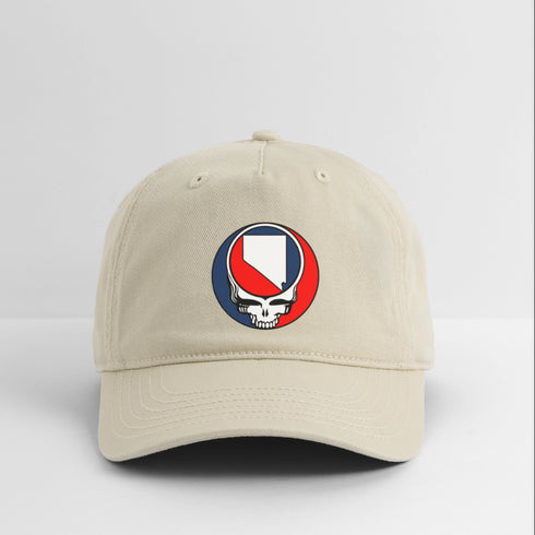 Nevada Map Stealie Grateful Dead Dad Hat - khaki