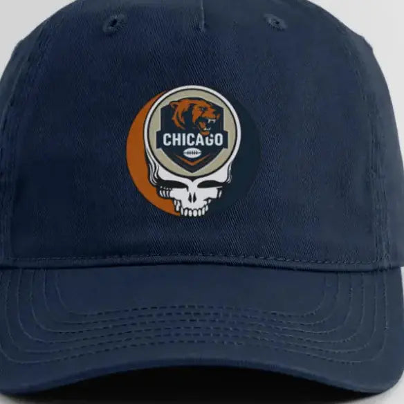 Chicago Bears Original Stealie Grateful Dead Dad Grateful Dead Hat