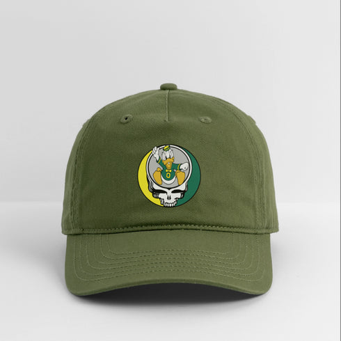 University of Oregon Grateful Dead Stealie Dad Hat - olive green