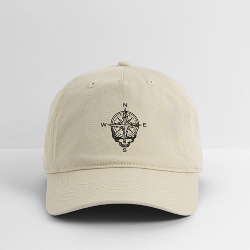 Compass Stealie Grateful Dead Dad Hat - khaki