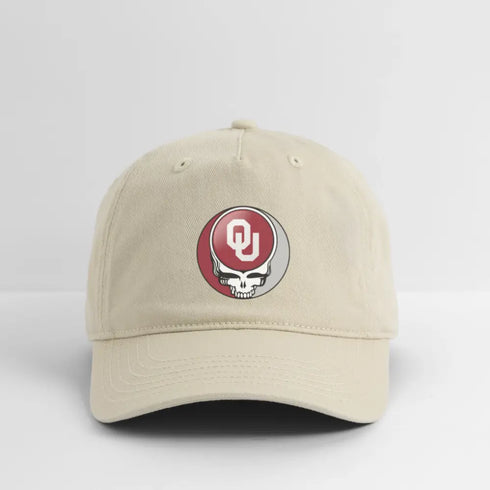 University of Oklahoma Grateful Dead Stealie Dad Hat - khaki