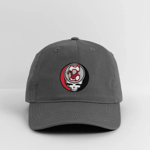 Cortland State Stealie Grateful Dead Stealie Dad Hat - charcoal