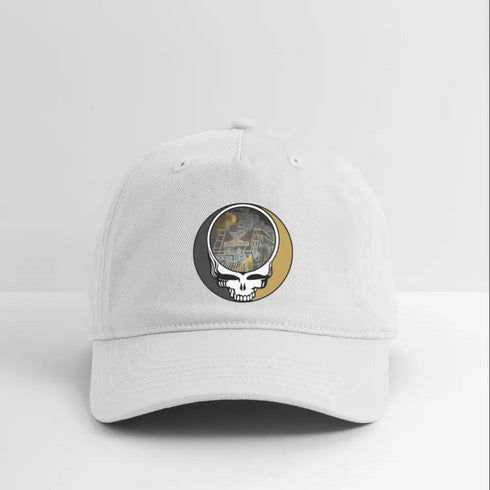 Centre Station Stealie Grateful Dead Dad Hat - white