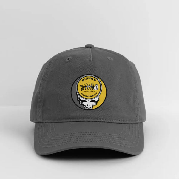 Bishop Fishing Supply Grateful Dead Stealie Dad Hat - charcoal