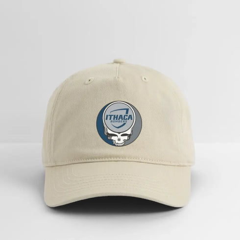 Ithaca College Grateful Dead Stealie Dad Hat - khaki