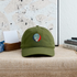 Gore Mountain Trail Map Stealie Grateful Dead Dad Hat - olive green