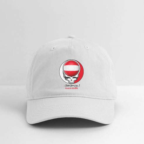 2026 Austria World Cup Grateful Dead Stealie Dad Hat - white