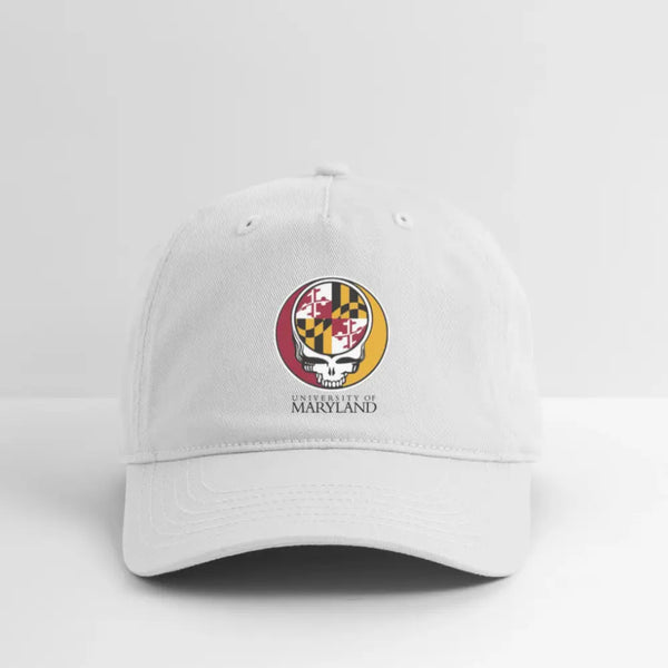 University of Maryland Grateful Dead Stealie Dad Hat - white