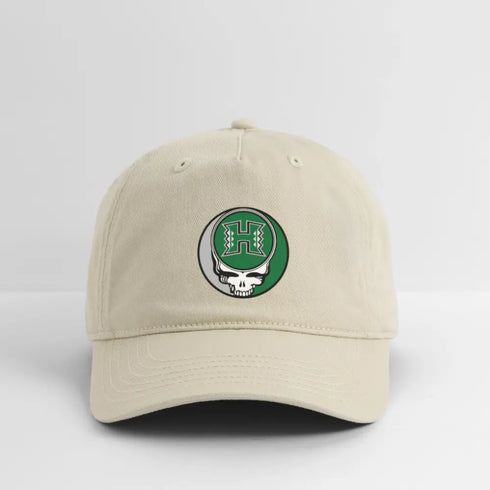University of Hawaii Stealie Grateful Dead Stealie Dad Hat - khaki