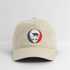 California "Unofficial" State Flag Stealie Grateful Dead Dad Hat - khaki