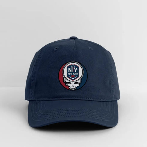 New York Giants Grateful Dead Stealie Dad Hat - navy