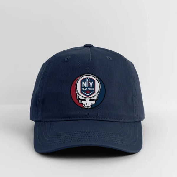 New York Giants Grateful Dead Stealie Dad Hat - navy