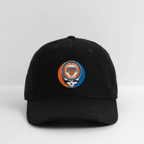 New York Knicks Grateful Dead Stealie Dad Hat - black