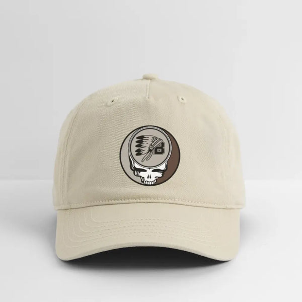 St. Bonaventure Throwback Stealie Grateful Dead Stealie Dad Hat - khaki