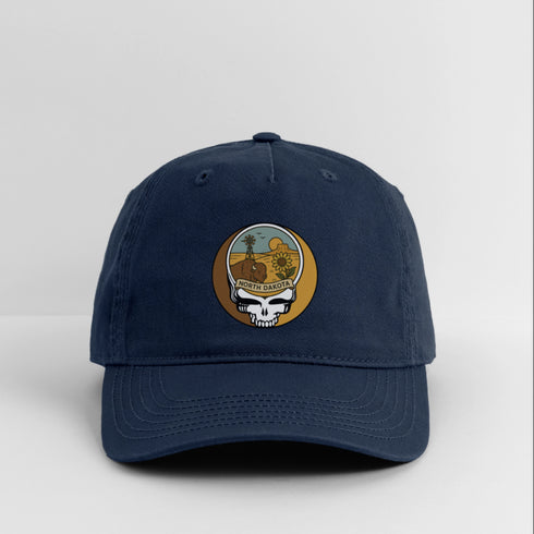 North Dakota Stealie Grateful Dead Dad Hat - navy