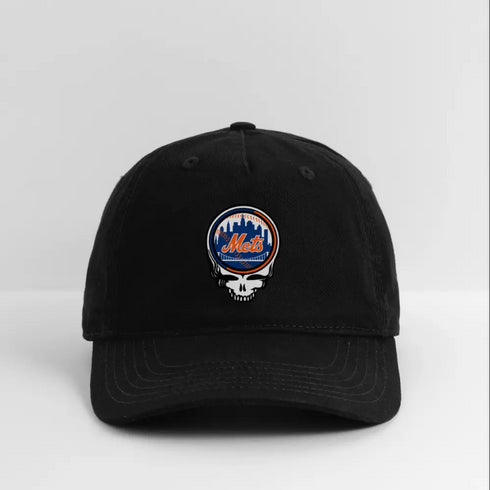 Mets Alternate Stealie Dead Dad Hat - black