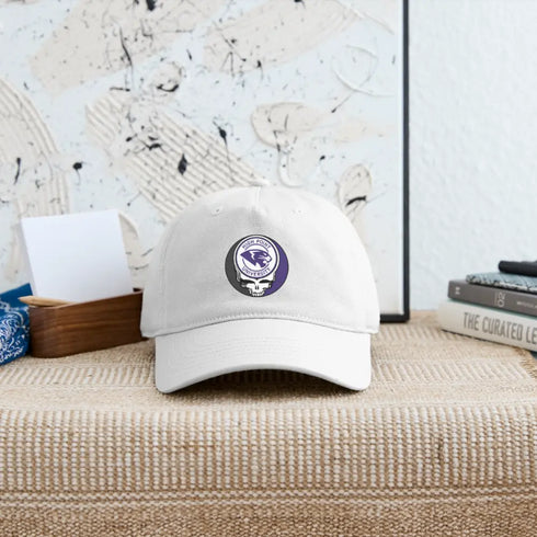 High Point University Stealie Grateful Dead Dad Hat - white