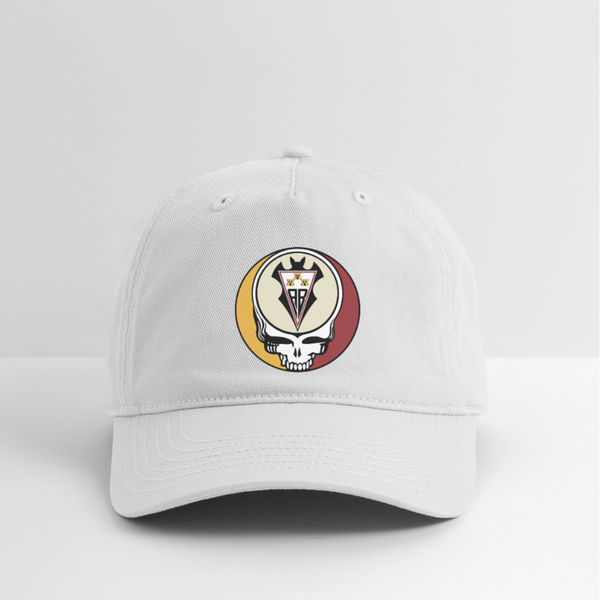 Albacete Grateful Dead Stealie Dad Hat - white