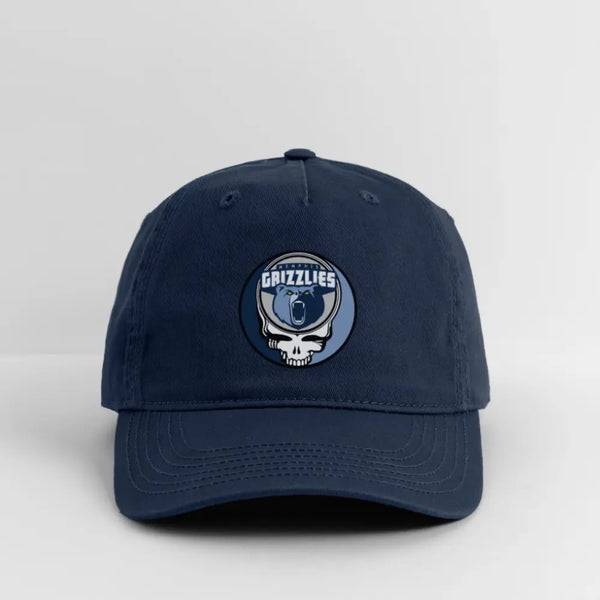 Memphis Grizzlies Grateful Dead Stealie Dad Hat - navy
