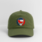 Oklahoma Map Stealie Grateful Dead Dad Hat - olive green