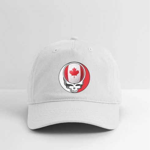 2026 Canada World Cup Grateful Dead Stealie Dad Hat - white
