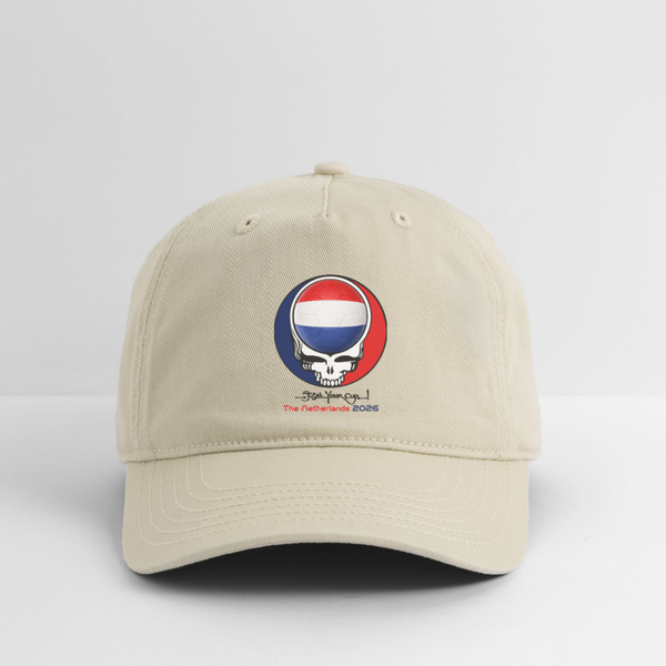 2026 The Netherlands World Cup Grateful Dead Stealie Dad Hat - khaki
