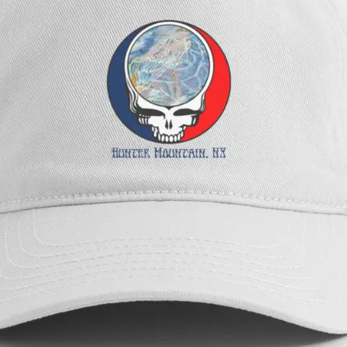 Hunter Mountain Trail Map Grateful Dead Dad Hat