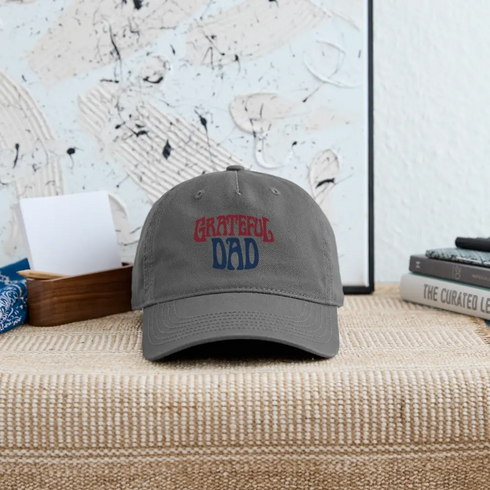 Grateful Dad Hat - charcoal