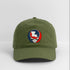 Louisiana Map Stealie Grateful Dead Dad Hat - olive green