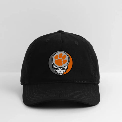 Clemson University Grateful Dead Stealie Dad Hat - black