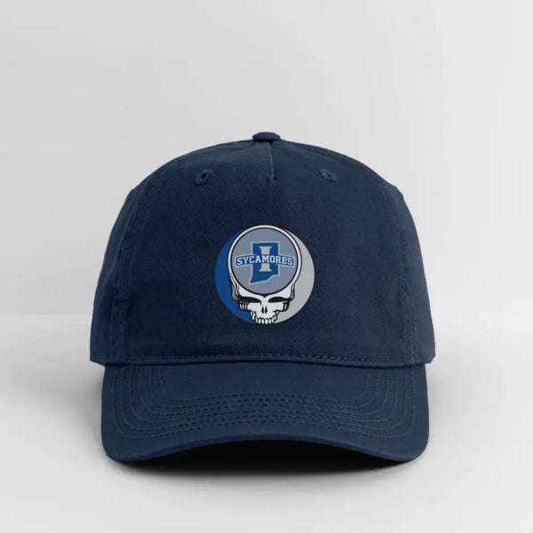 Indiana State University Grateful Dead Stealie Dad Hat - navy