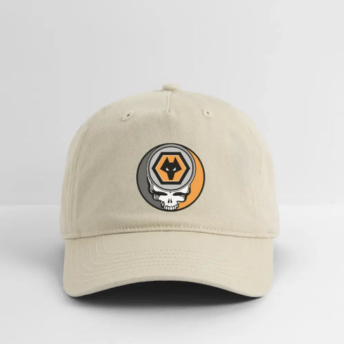 Wolverhampton Wanderers Grateful Dead Stealie Dad Hat - khaki