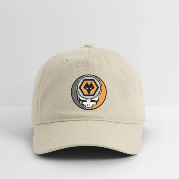 Wolverhampton Wanderers Grateful Dead Stealie Dad Hat - khaki