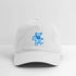 Blue Dancing Bear Grateful Dead Stealie Dad Hat - white