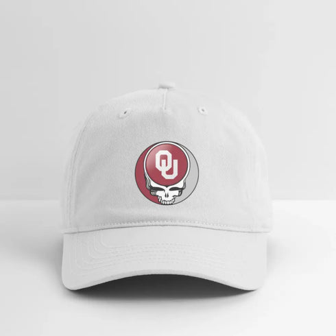 University of Oklahoma Grateful Dead Stealie Dad Hat - white