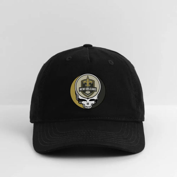New Orleans Saints Grateful Dead Stealie Dad Hat - NFL - black