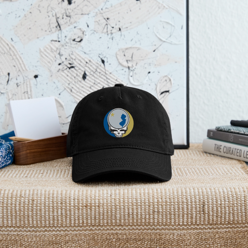 New Jersey "Unofficial" State Flag Stealie Grateful Dead Dad Hat - black